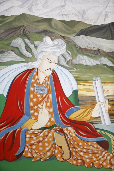 Temple of the Thousand Buddhas Dashang Kagyu Ling congregation Depiction of the precious minister, La Boulaye, France by Unbekannt
