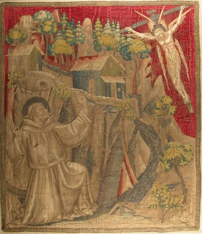 Textile with Saint Francis Receiving the Stigmata, Italian by Unbekannt