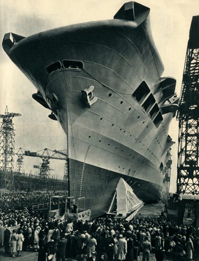 The Ark is Launched on Merseyside, 13th April, 1937, 1942 by Unbekannt