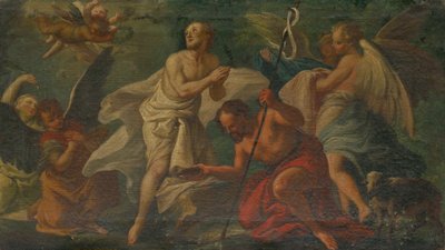 The Baptism of Christ in the Jordan River by Unbekannt