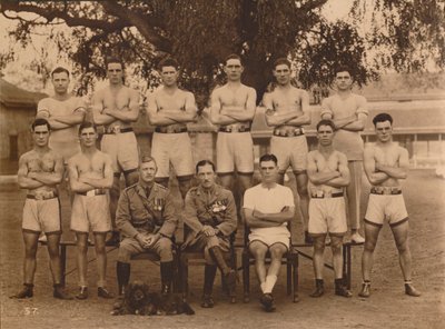 The Battalion Boxing Team of the First Battalion, The Queens Own Royal West Kent Regiment. Poona by Unbekannt
