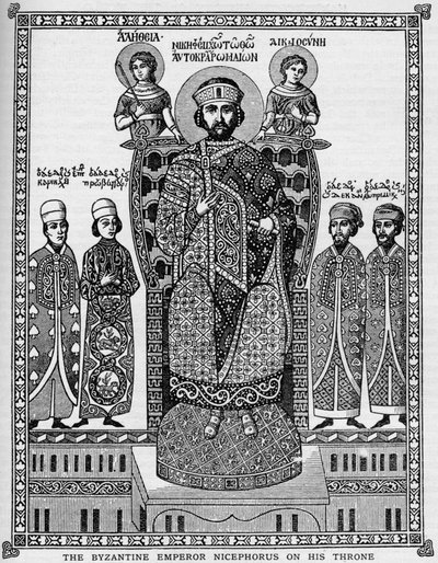 The Byzantine Emperor Nicephorus on His Throne by Unbekannt