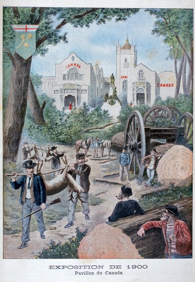 The Canadian Pavilion at the Universal Exhibition of 1900, Paris by Unbekannt