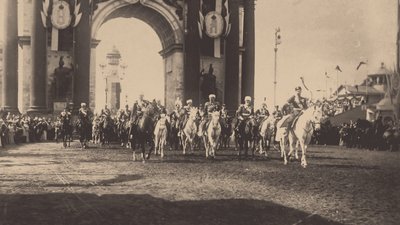 The Ceremonial Entry of Nicholas II in Moscow on May 9, 1896, 1896 by Unbekannt