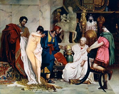 The Choice Between a Female Slave or a Vase by Unbekannt
