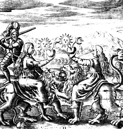 The Eleventh Key of Basil Valentine, legendary 15th century German monk and alchemist, 1651 by Unbekannt