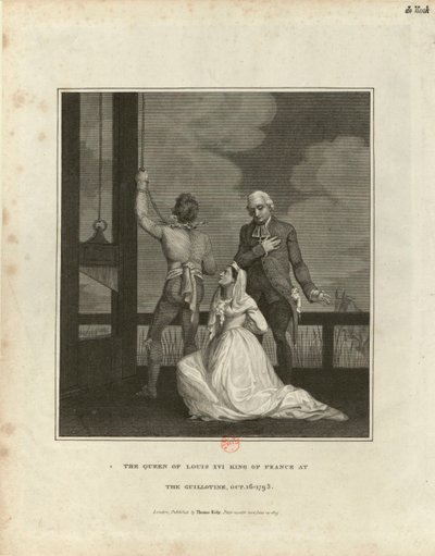 The Execution of Marie Antoinette on October 16, 1793 by Unbekannt