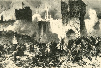 The Final Assault on Constantinople, 29 May 1453 by Unbekannt