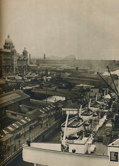 The Landing Stage at Liverpool by Unbekannt