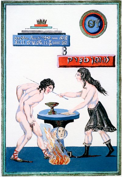 The Magic Mirror revealing its secrets, 18th century by Unbekannt