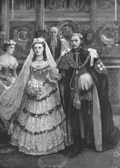 The Marriage of the Prince of Wales with Princess Alexandra of Denmark, Windsor, 1863, 1901 by Unbekannt