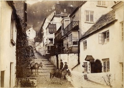 The New Inn and Street, Clovelly, Devon, Late 19th or Early 20th Century by Unbekannt