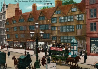 The Old Houses, Staple Inn, High Holborn, London by Unbekannt