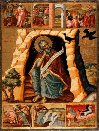 The Prophet Elijah in the Wilderness with Scenes from His Life by Unbekannt