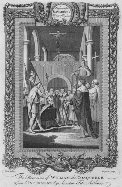 The Remains of William the Conqueror Refused Interment by Anselm Fitz Arthur by Unbekannt
