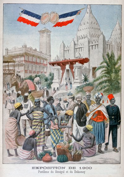 The Sengalise Pavilion at the Universal Exhibition of 1900, Paris by Unbekannt