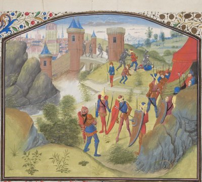 The Siege of Antioch. Miniature from the Historia by William of Tyre by Unbekannt