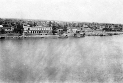 The Tigris River from the 31st British General Hospital, Baghdad, Mesopotamia, WWI by Unbekannt
