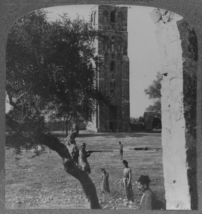 The Tower at Ramleh, Said to be the Minaret of a Large Mosque, 1900 by Unbekannt