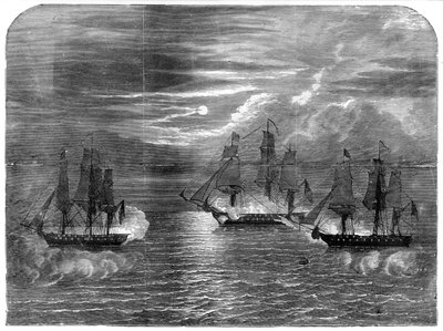 The USS Constitution Capturing the Cyane and Levant by Unbekannt