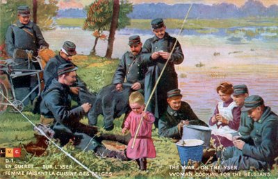 The War on the Yser, French WWI postcard by Unbekannt