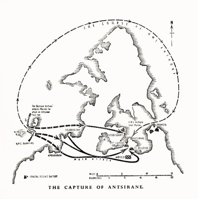 The Capture of Antsiranana, Madagascar, by the Royal Marines, World War II by Unbekannt