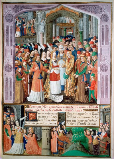The marriage of Blanche and Fernando, 1269 by Unbekannt