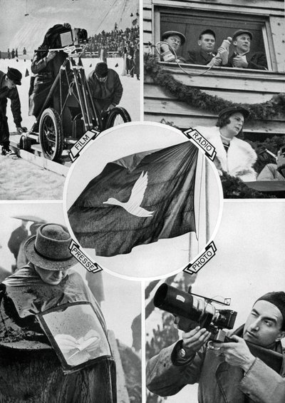 The media in action, Winter Olympic Games, Garmisch-Partenkirchen, Germany, 1936 by Unbekannt