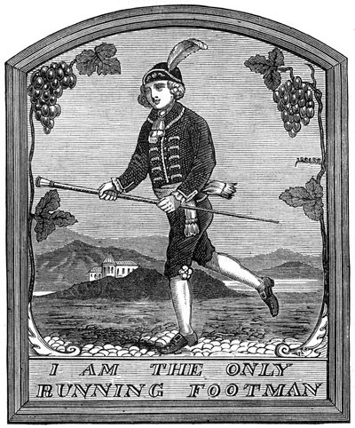 The Sign of The Running Footman, London, 1891 by Unbekannt