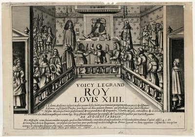 The Good King Louis XIV Giving a Public Audience, 1668 by Unbekannt