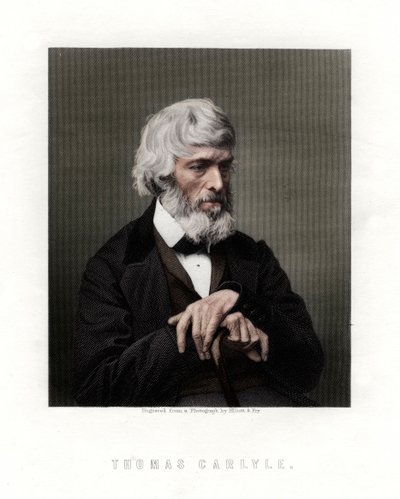 Thomas Carlyle, Scottish essayist, satirist, and historian by Unbekannt
