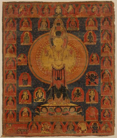 Thousand-Armed Chenresi, a Cosmic Form of the Bodhisattva Avalokiteshvara by Unbekannt
