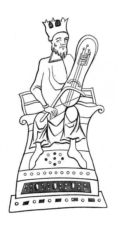 Three stringed crout, 9th century by Unbekannt