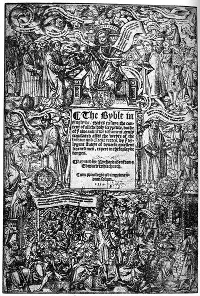 Title Page of the Great Bible by Unbekannt