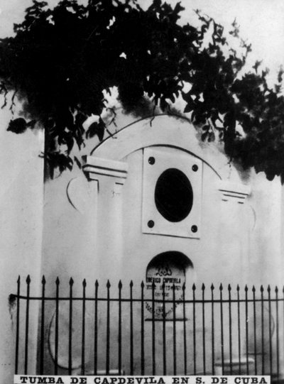 Tomb of Capdevila in Santiago de Cuba, 1871, 1920s by Unbekannt
