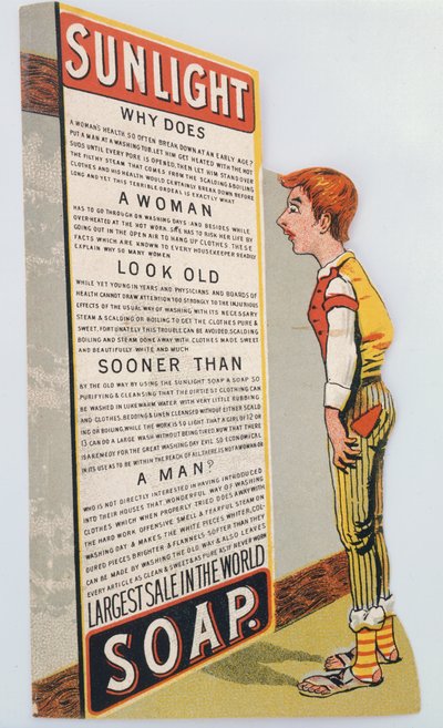 Trade Card for Sunlight Soap by Unbekannt