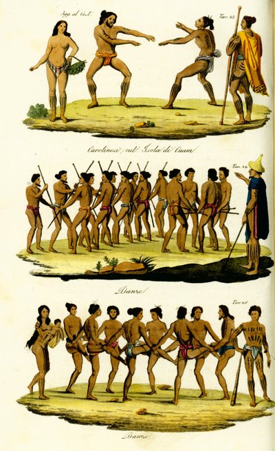 Traditional dances of the Caroline Islands, Micronesia by Unbekannt