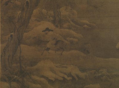 Travelers in a Wintry Forest by Unbekannt