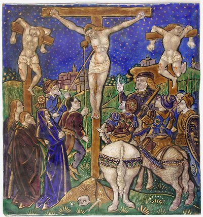 Triptych Panel with the Crucifixion by Unbekannt