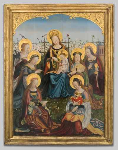 Triptych of the Virgin and Child with Saints by Unbekannt