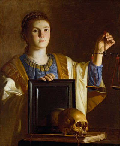 Truth presenting a Mirror to the Vanities of the World, c1620-1630 by Unbekannt