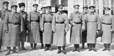 Tsar Nicholas II of Russia and His Generals and Staff by Unbekannt