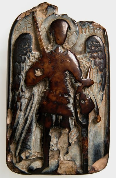 Two-Sided Pendant with the Archangel Michael and Daniel in the Lion