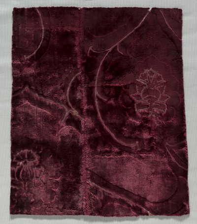 Two Velvet Fragments Sewn Together by Unbekannt