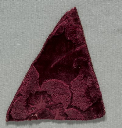 Two Velvet Fragments Sewn Together by Unbekannt