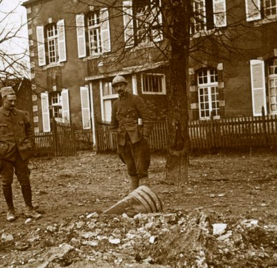 Unexploded 380 shell, Verdun, northern France, c1914-c1918 by Unbekannt