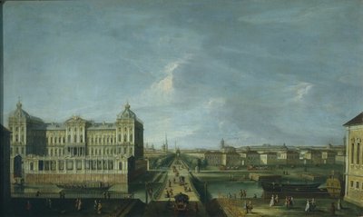 View of the Nevsky Prospekt and the Anichkov Palace by Unbekannt