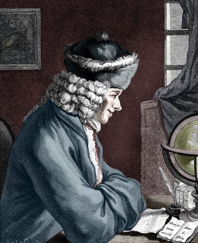 Voltaire, French Author, Playwright, Satirist and Man of Letters by Unbekannt