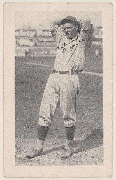 Waite Hoyt, P. Yanks, from Baseball strip cards W575-2 by Unbekannt