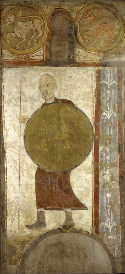 Warrior with Shield, first half 12th century possibly 1129-34 by Unbekannt